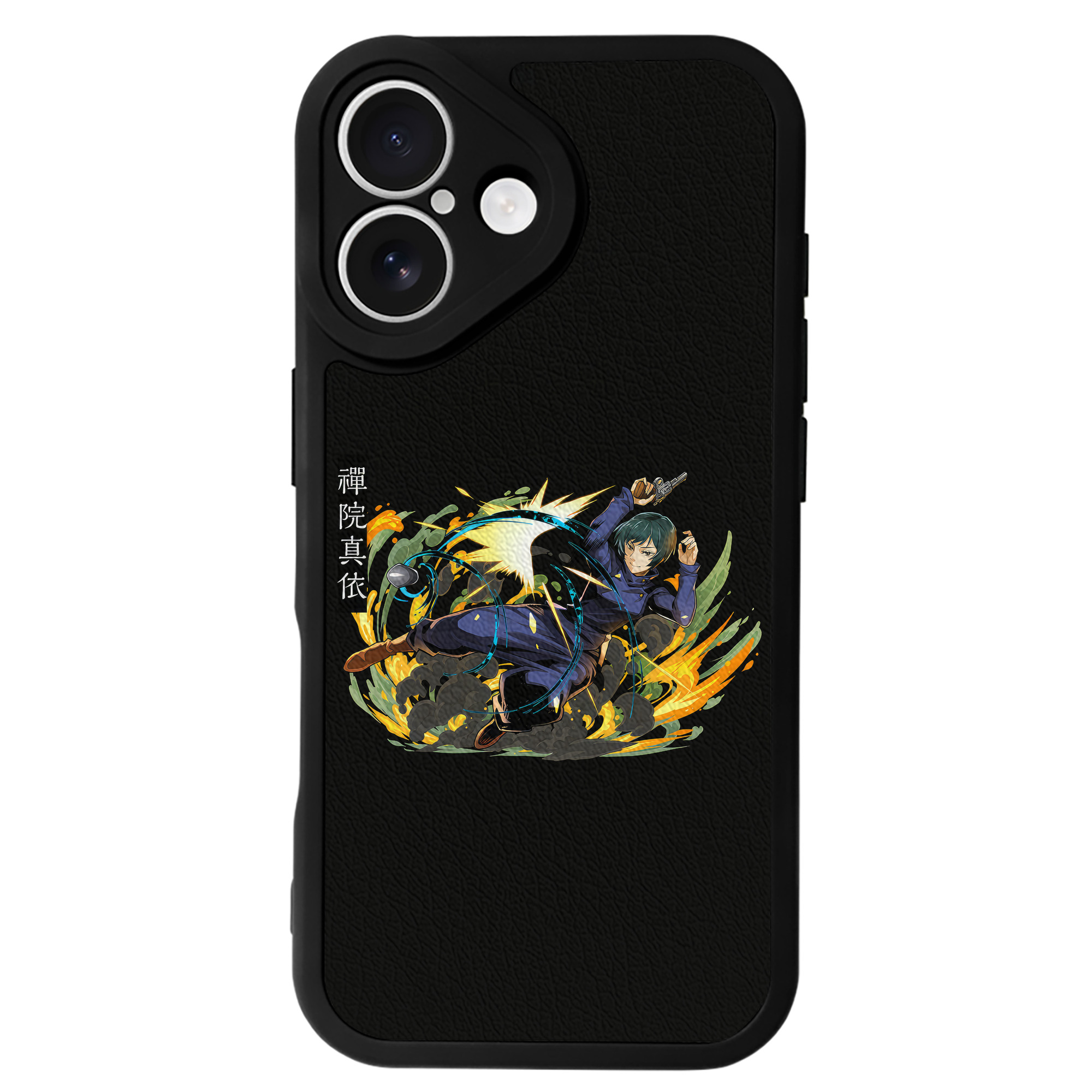 （画像用） 呪術廻戦 Jujutsu Kaisen 【iPhone 16シリーズ対応】シリコンスマホケース（レザー調） 材質：シリコン